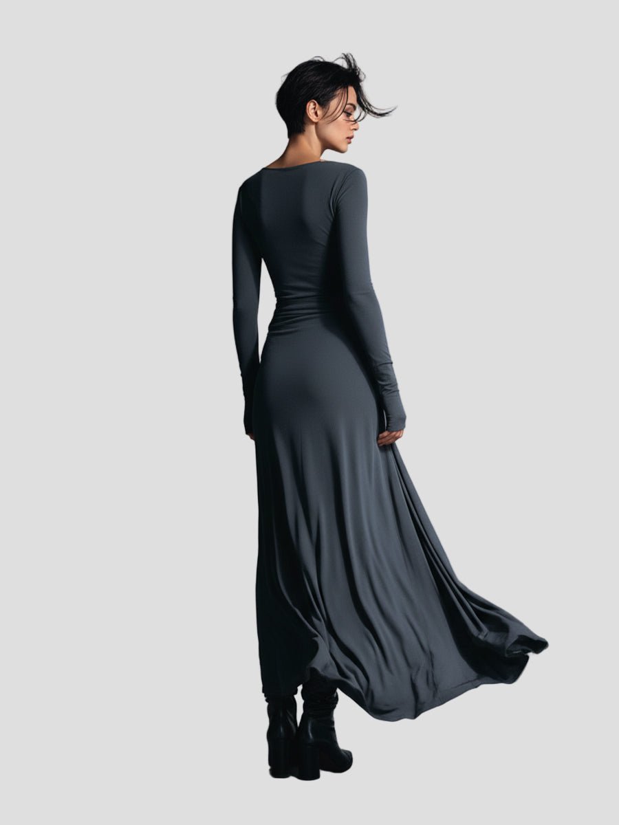 Nette | Elegante wikkeljurk met maxi - lengte - Bellanza