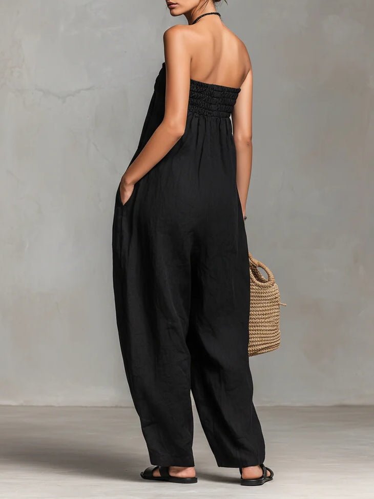 Nina™ | Elegante jumpsuit zonder schouderbanden - Bellanza
