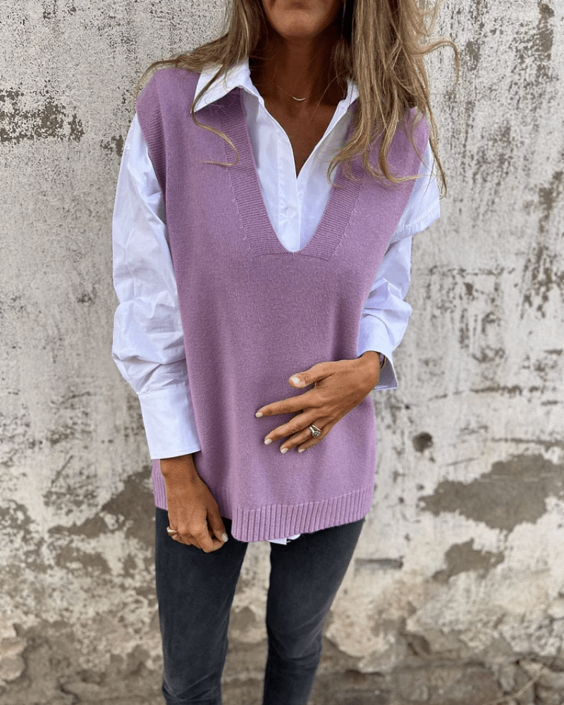 Nola | Chique Gebreid Dames Vest - Bellanza
