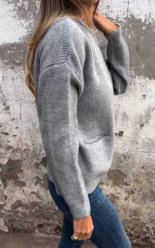 Odile™ - Zip - Stickad Jacka - bellanza