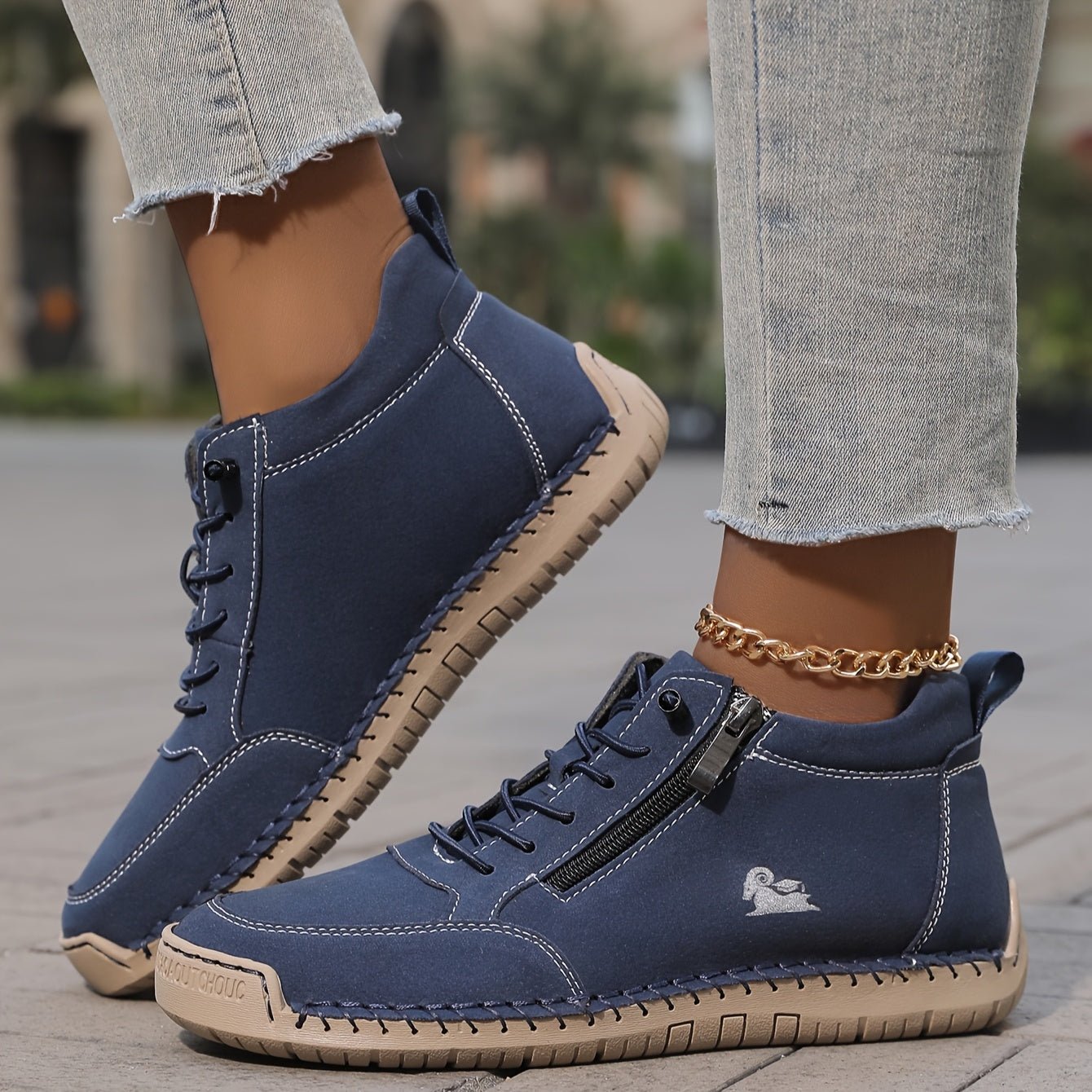 Olivia | Orthopedische Dames Sneakers met Ritssluiting - Bellanza