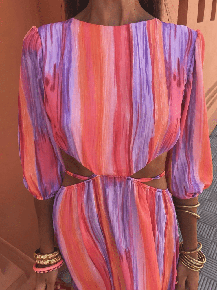 Paloma | Elegante jurk met uitsnijdingen - bellanza