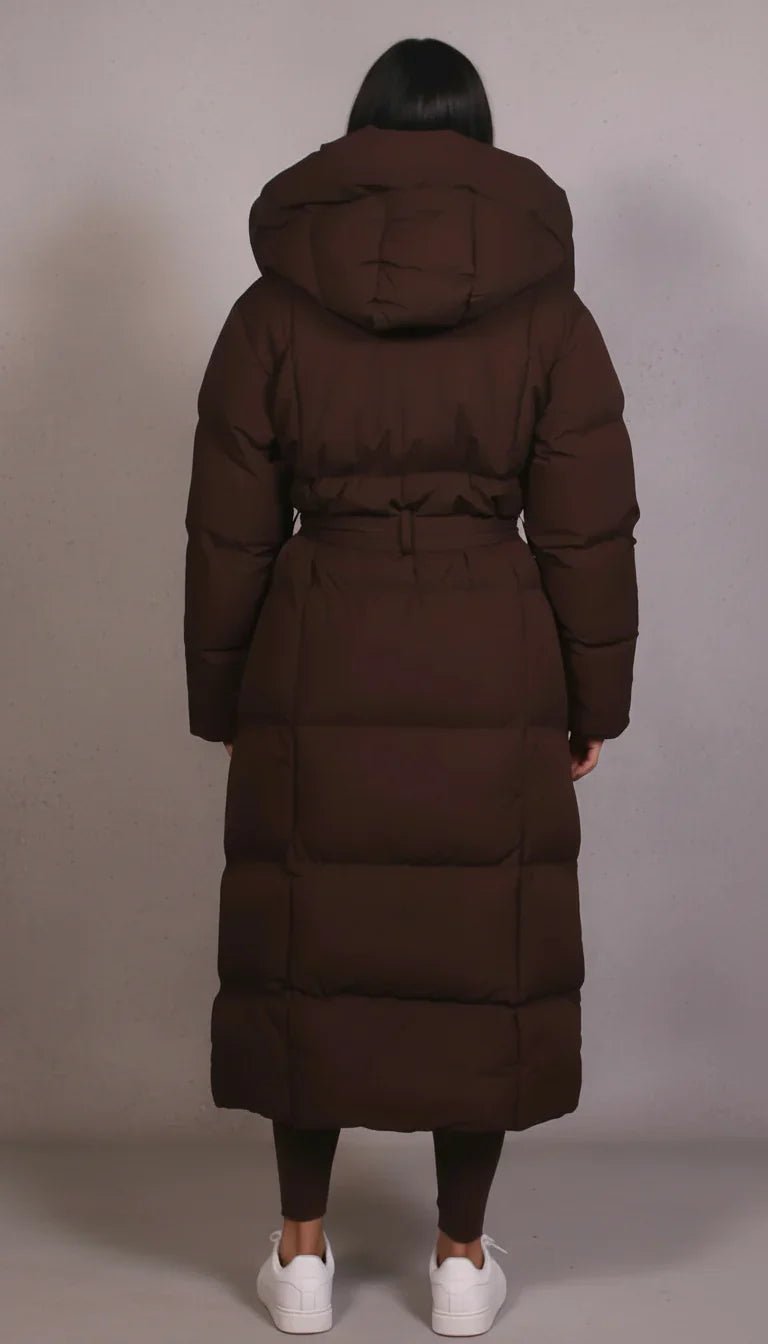 Peral | Luxe lange pufferjas voor dames - Bellanza