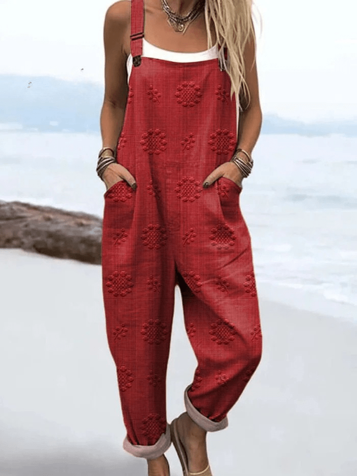 Petra - Vintage Bloemen Jumpsuit - bellanza