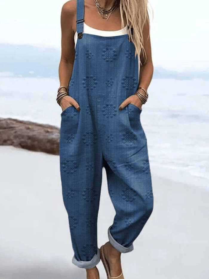 Petra - Vintage Bloemen Jumpsuit - bellanza