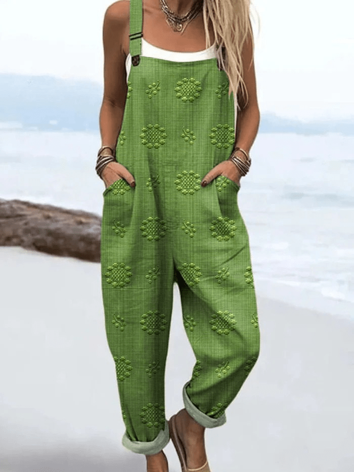 Petra - Vintage Bloemen Jumpsuit - bellanza