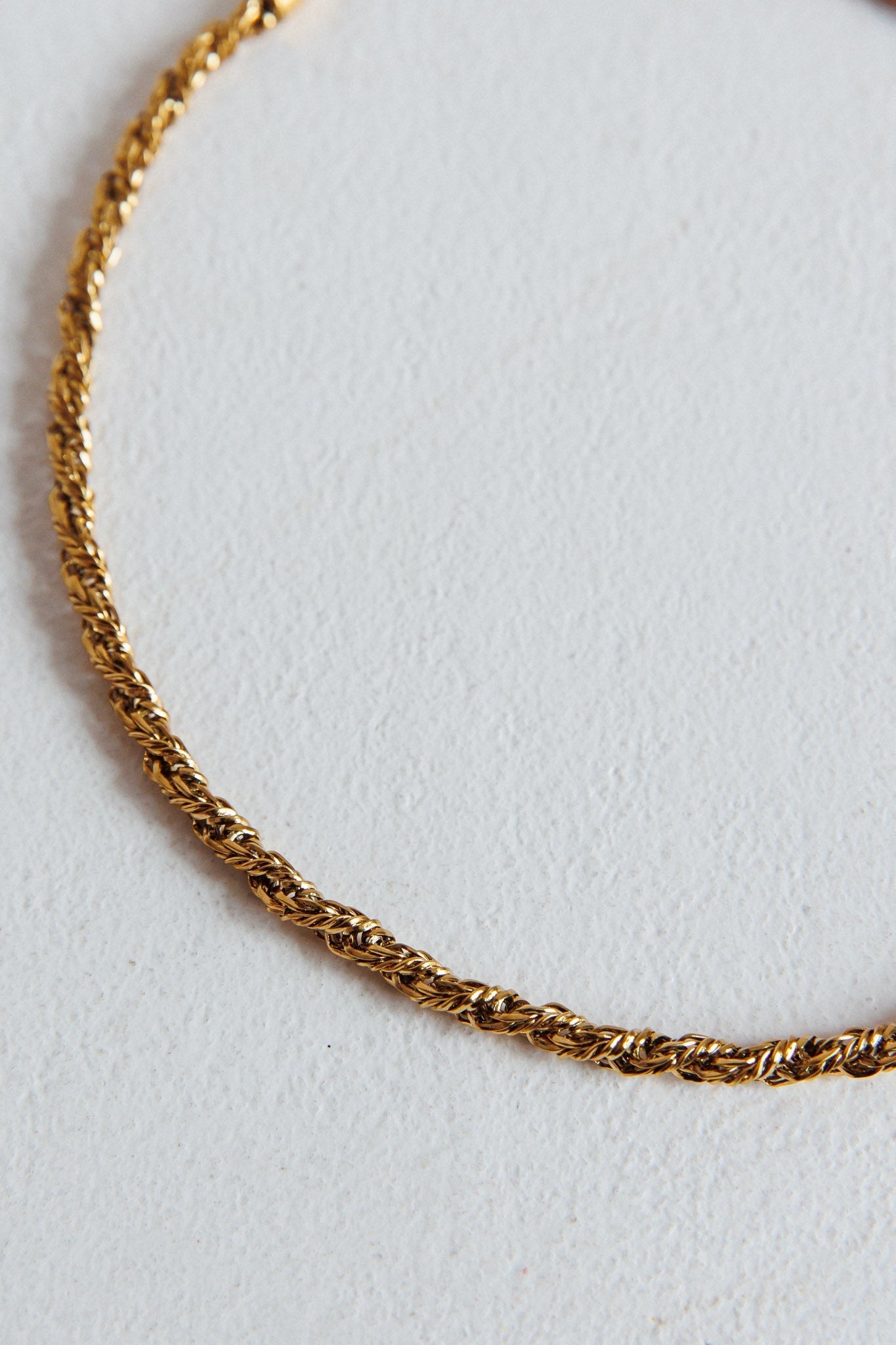 Prana Twist Gouden Ketting - Bellanza