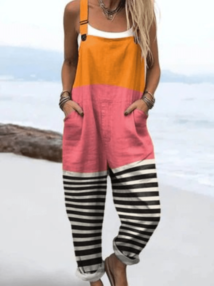 Quinn - Vintage Lente Jumpsuit - bellanza