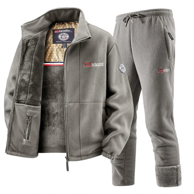 Rick | Winter fleece gevoerde sportkleding set voor heren - Bellanza