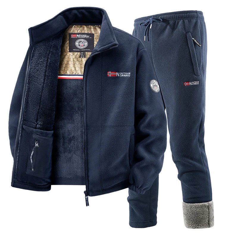 Rick | Winter fleece gevoerde sportkleding set voor heren - Bellanza