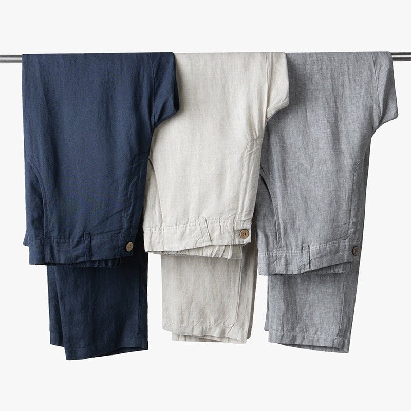 Riviera - Linnen Tailored Fit Chino's - bellanza