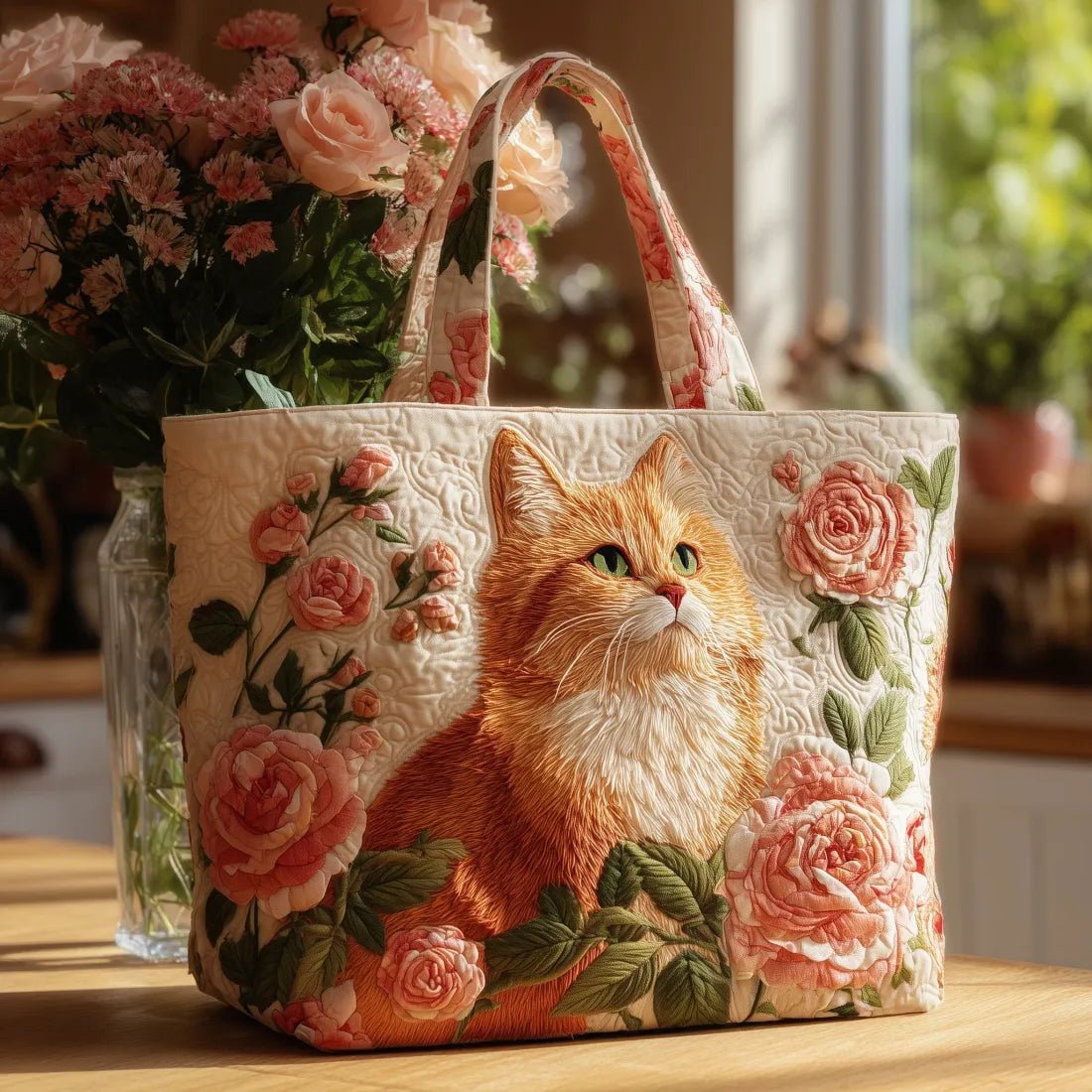 Roze - Gequilt Handtas - Bellanza