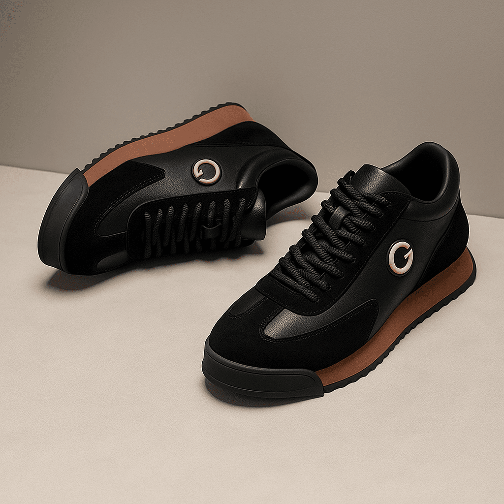 Ruel | Elegante retro sneakers van leer en suède - Bellanza