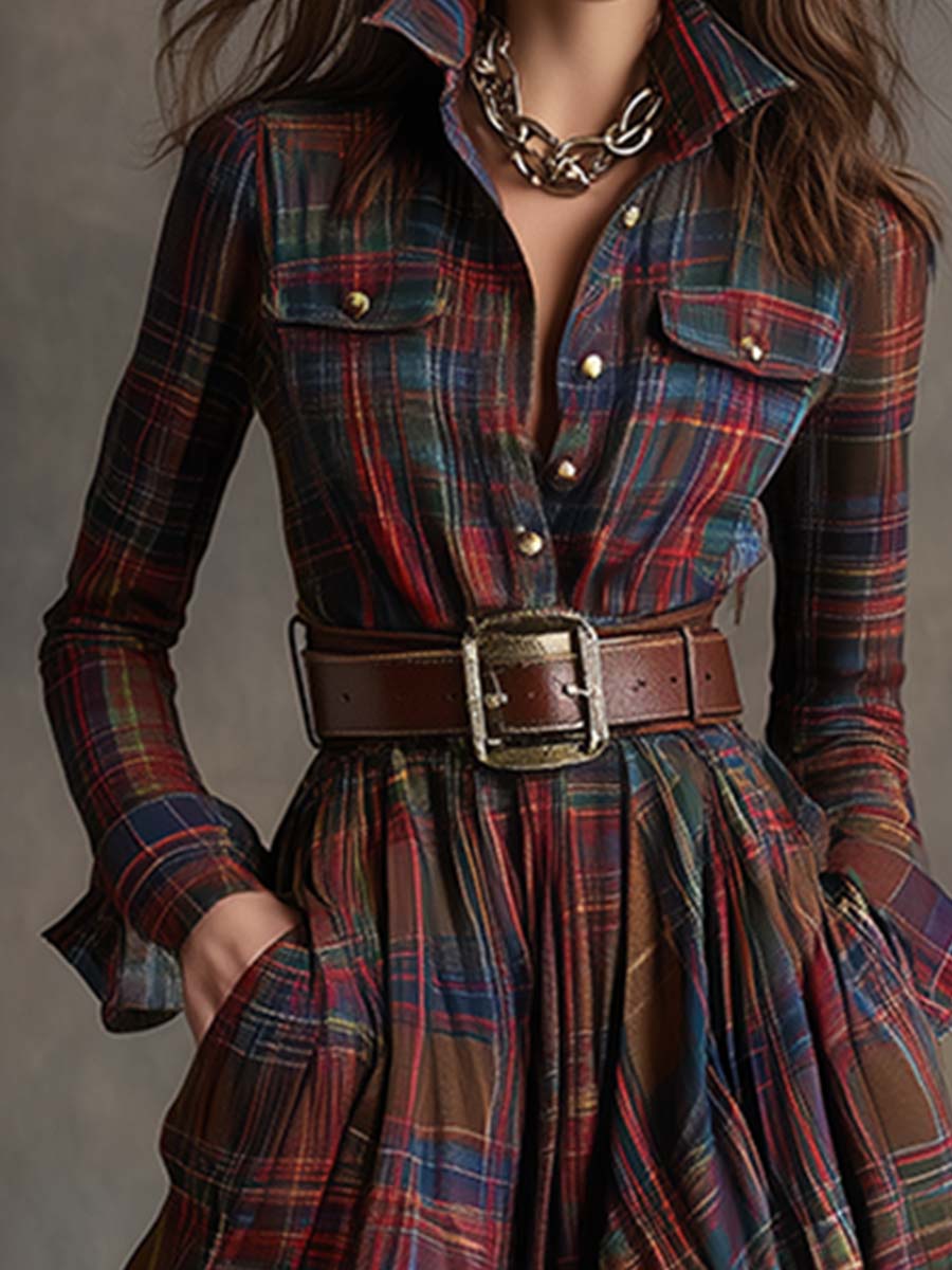 Scarlett™ - Jurk met Ceintuur - Bellanza