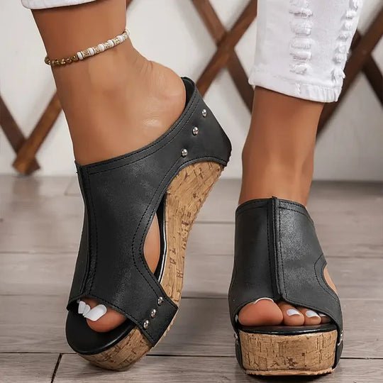 Senna | Sandalen met dikke hak - Bellanza