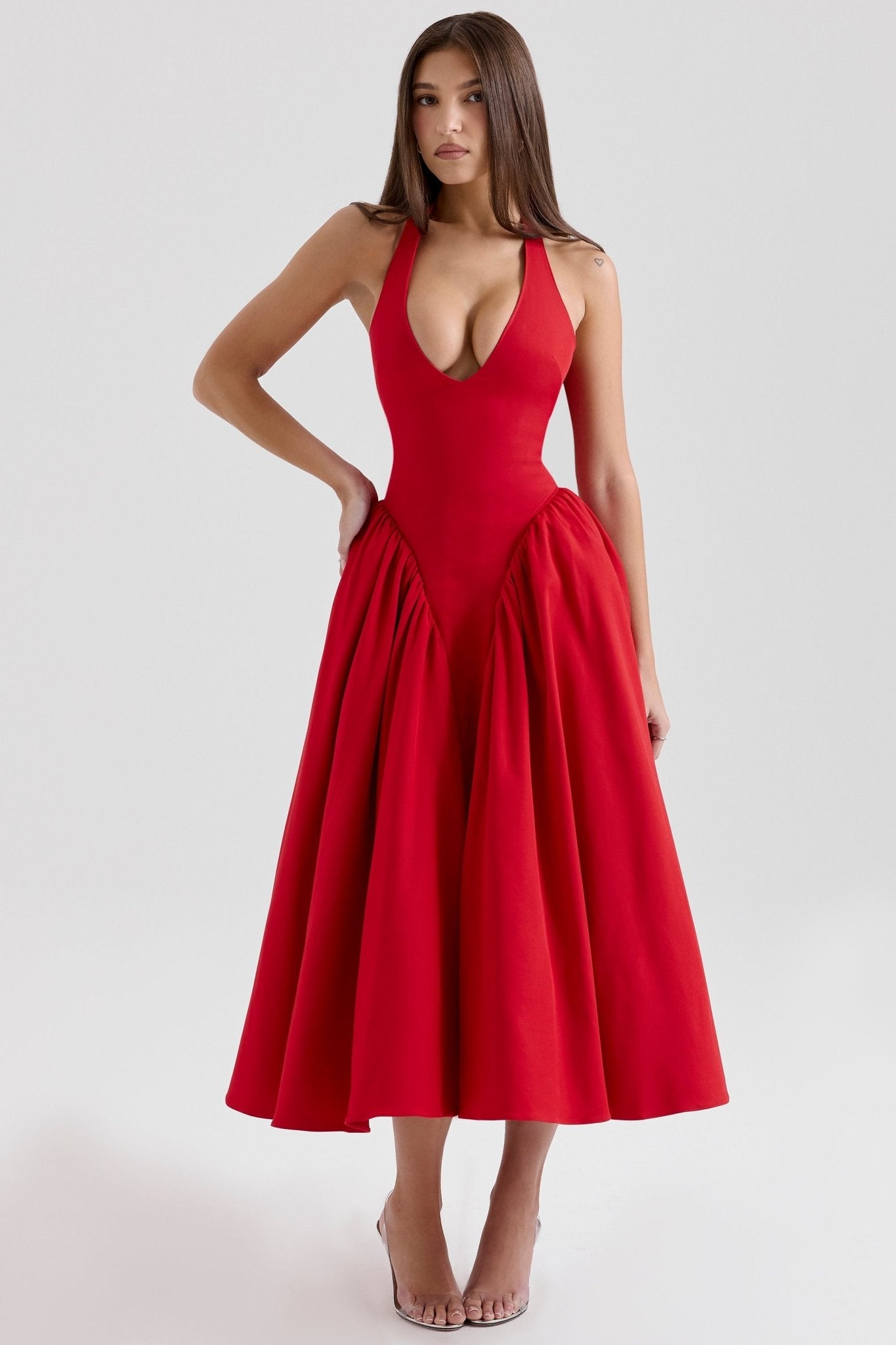 Shannah | Elegante Midi - Jurk - bellanza
