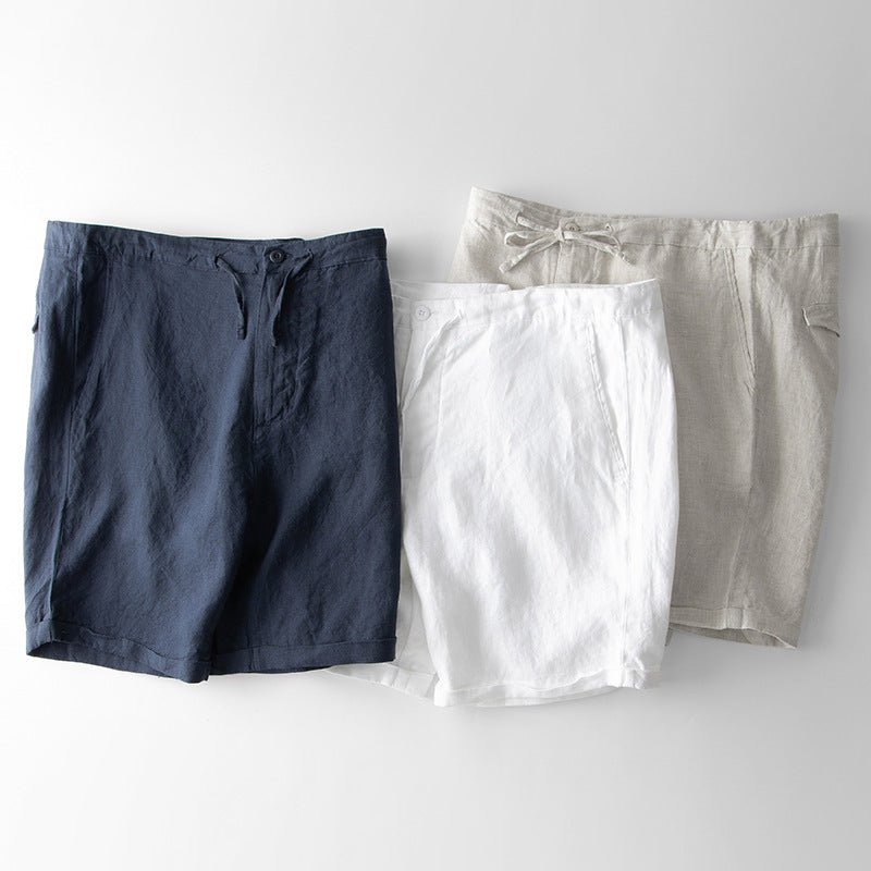 Sunseeker - Linnen Drawstring Shorts - bellanza