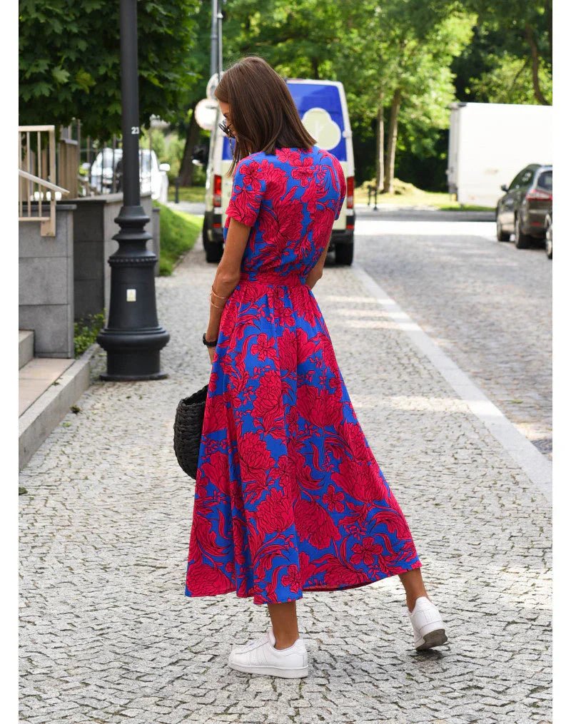 Suzanne - Elegante V - hals jurk - bellanza