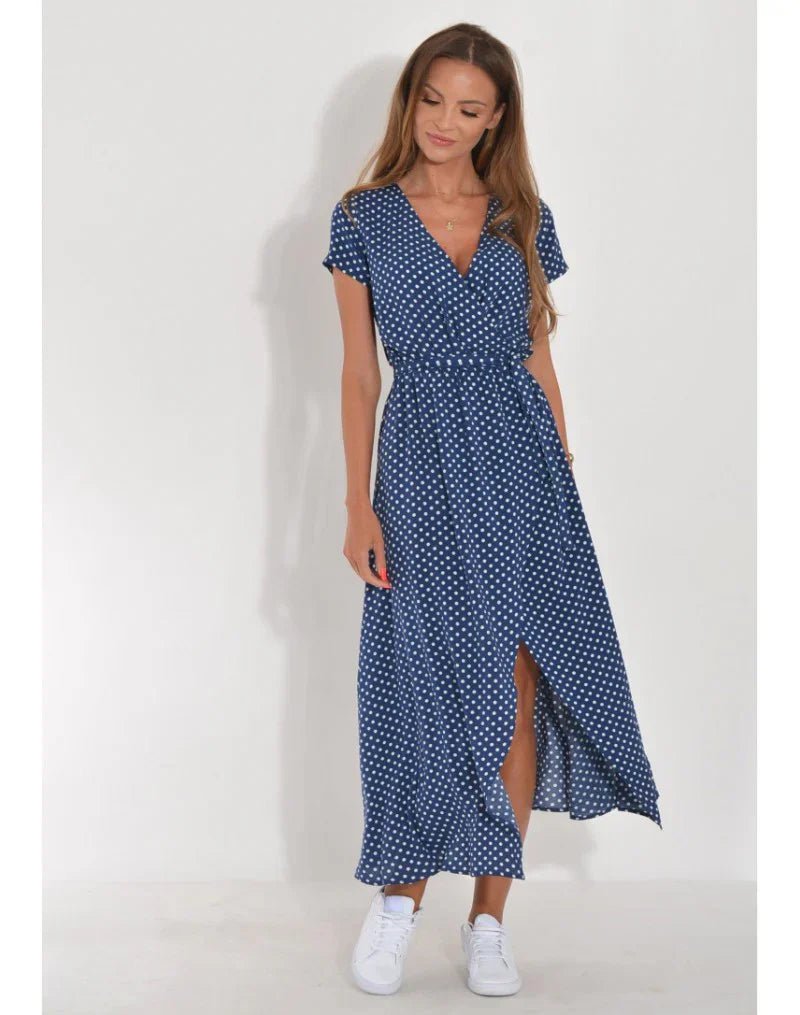 Suzanne - Elegante V - hals jurk - bellanza