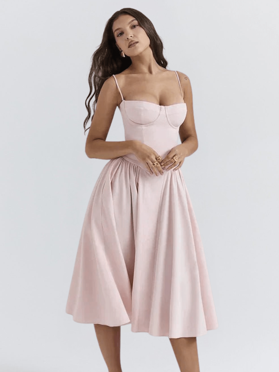 Valentine | Elegante Retro Midi - Jurk - bellanza