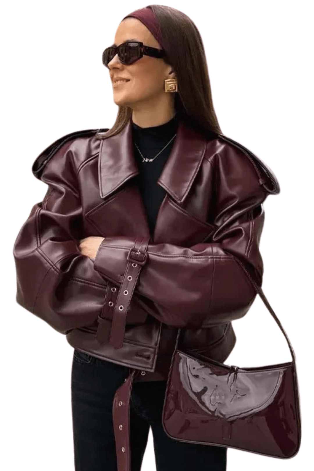 VALERINA – Tijdloze Leren Herfstjas voor de Moderne Vrouw - Bellanza