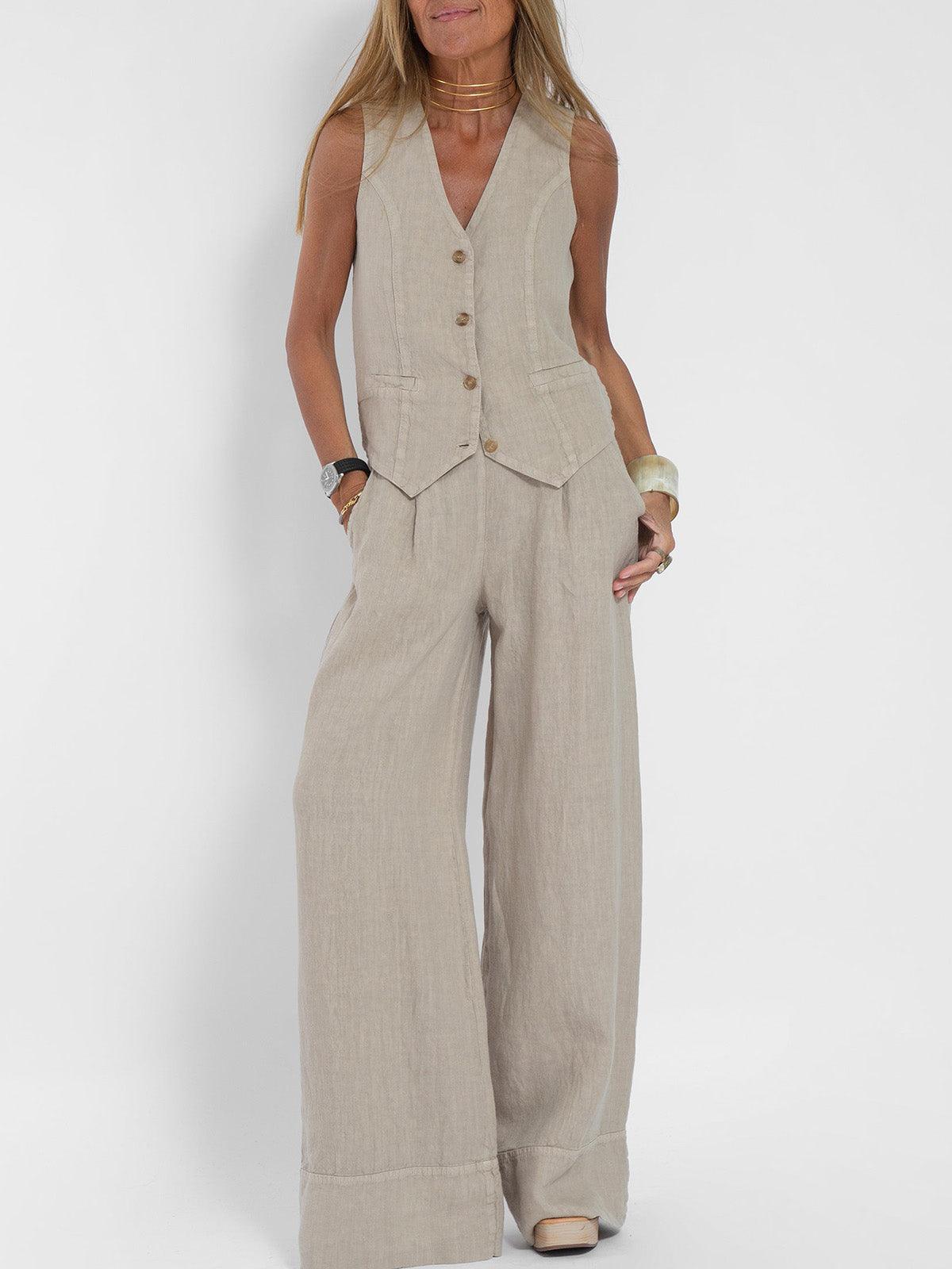 Vest & Broek Katoenen Vrijetijdspak - bellanza