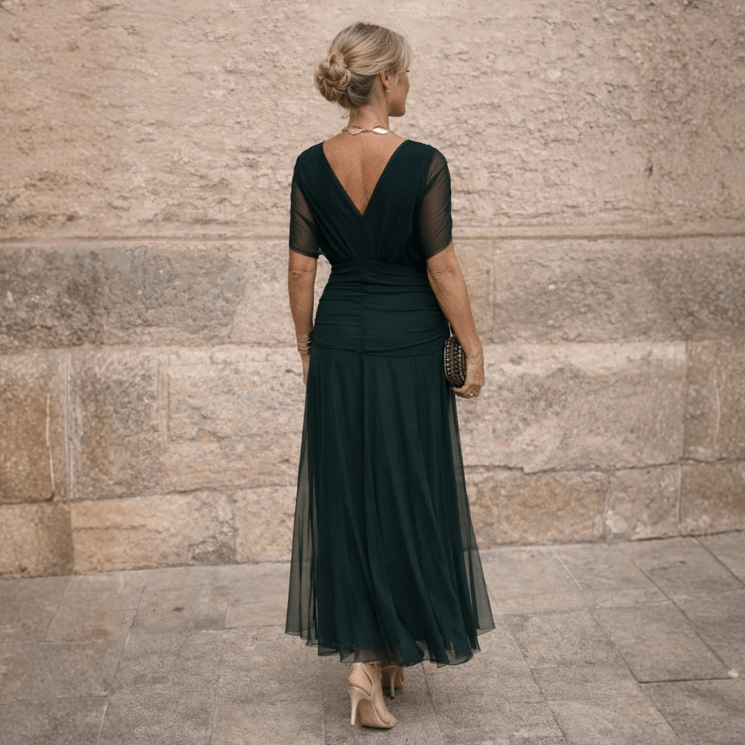 Victoria | Lange Off-Shoulder Jurk - Bellanza