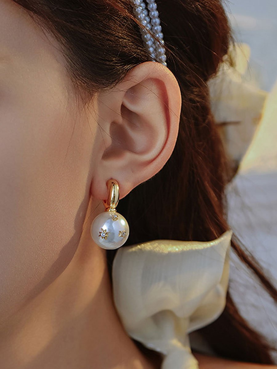 Vintage Parel Oorbellen - Bellanza