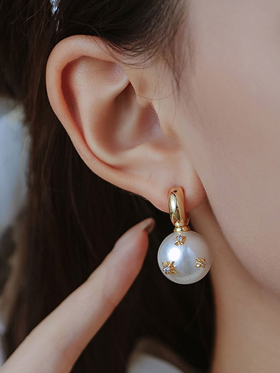 Vintage Parel Oorbellen - Bellanza