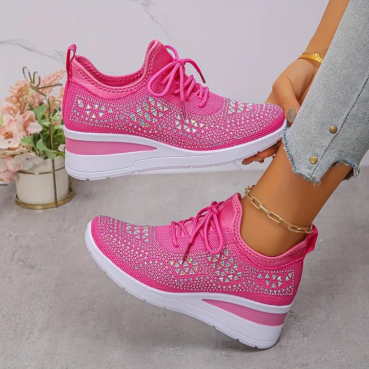 Violetta | Orthopedische sneakers met glinsterende steentjes - Bellanza