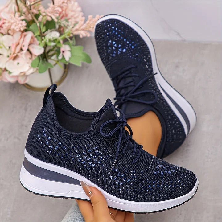 Violetta | Orthopedische sneakers met glinsterende steentjes - Bellanza
