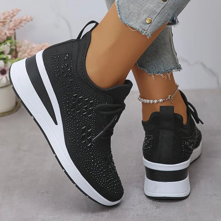 Violetta | Orthopedische sneakers met glinsterende steentjes - Bellanza