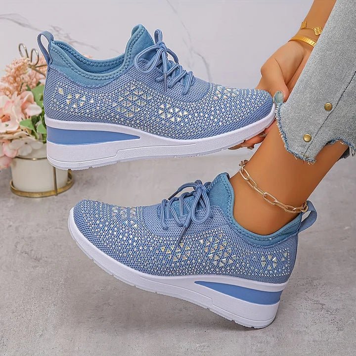 Violetta | Orthopedische sneakers met glinsterende steentjes - Bellanza