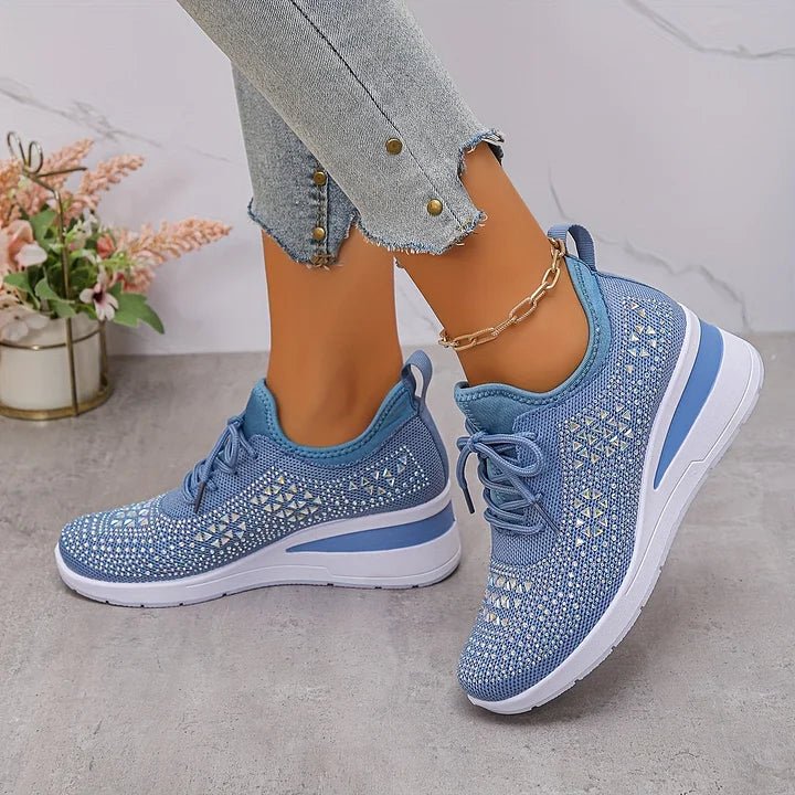 Violetta | Orthopedische sneakers met glinsterende steentjes - Bellanza