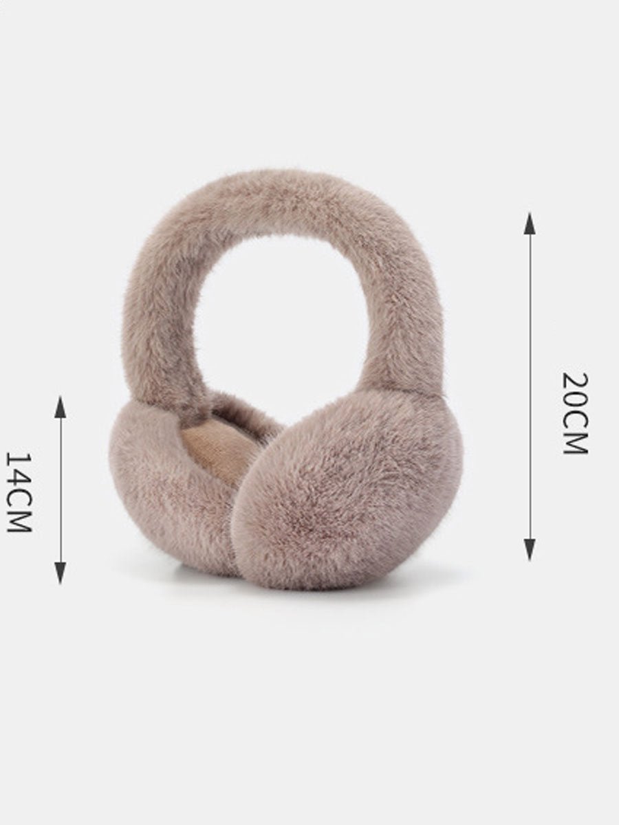 Warme en Winddichte Fleece Vouwbare Imitatie Konijnenbont Oorkappen - Bellanza