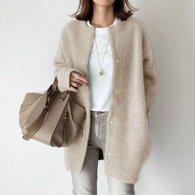 Whitney's™ vest met lange mouwen en knopen - bellanza