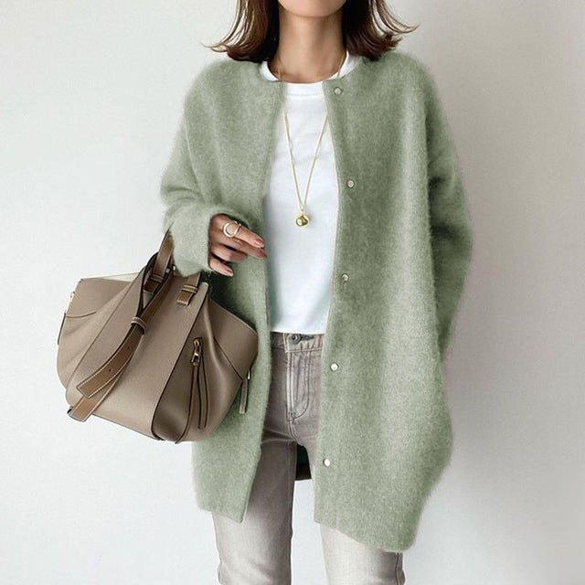 Whitney's™ vest met lange mouwen en knopen - bellanza
