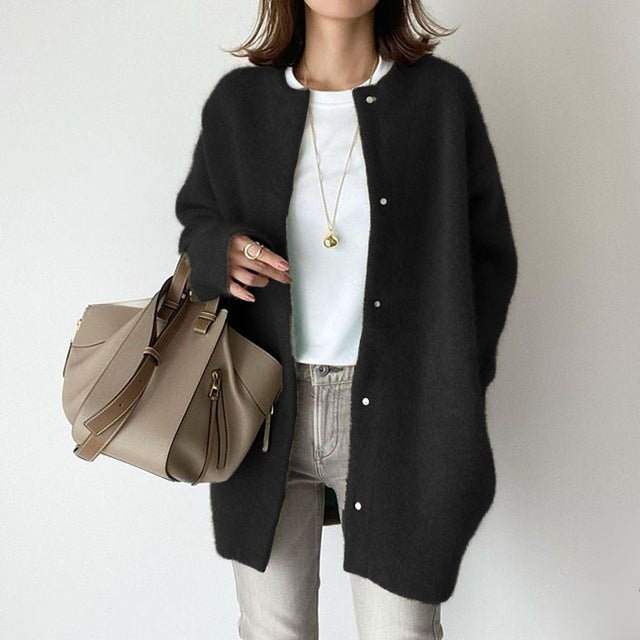 Whitney's™ vest met lange mouwen en knopen - bellanza