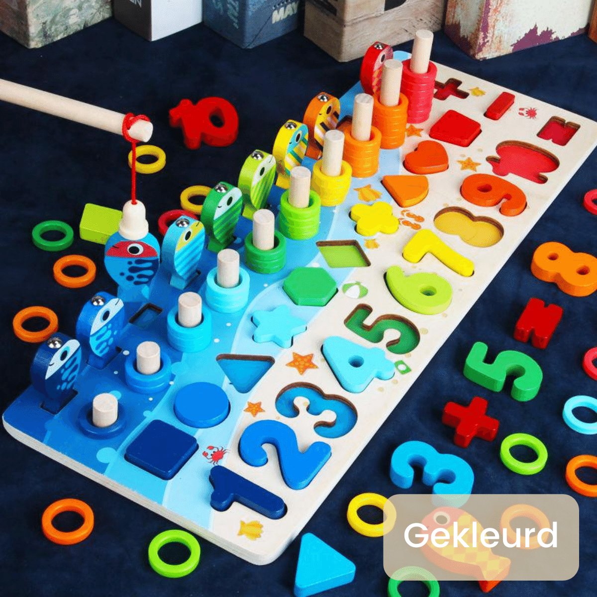 Woods™ | Ontwikkel de vaardigheden - Montessori houten speelbord - bellanza