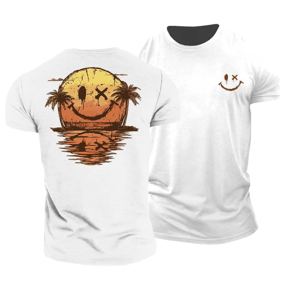 Détail du t-shirt Smiley