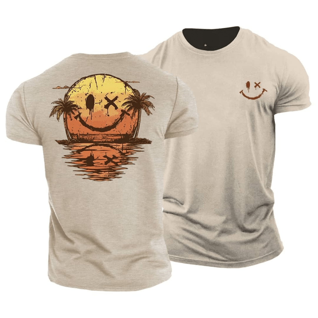 Zomerse Smiley Zee T-Shirt (1+1 GRATIS) - bellanza