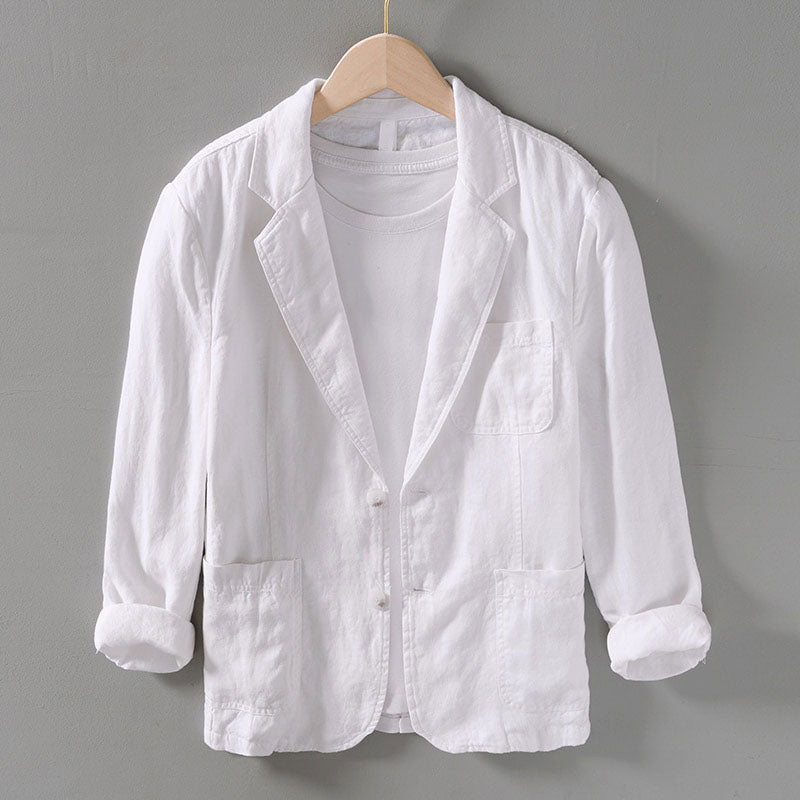 Damien Breezy Linen Blazer - bellanza