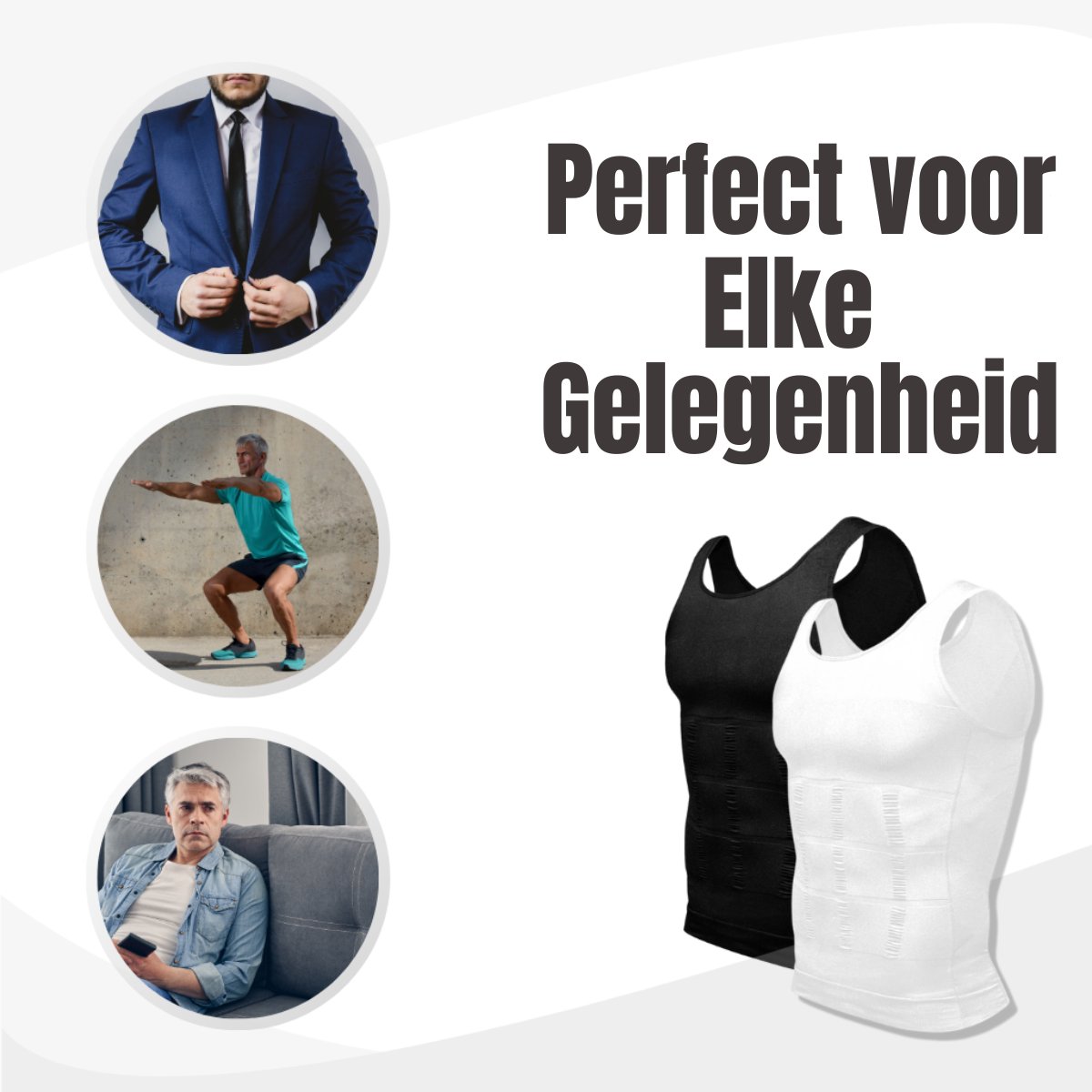 Shaping Ace® | Afslankend T-Shirt 1+1 Gratis - bellanza