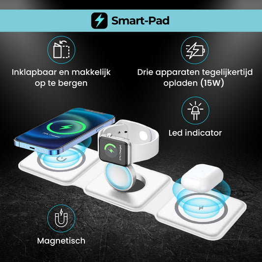 Smart-Pad™ | 3 in 1 Fast Charger - bellanza